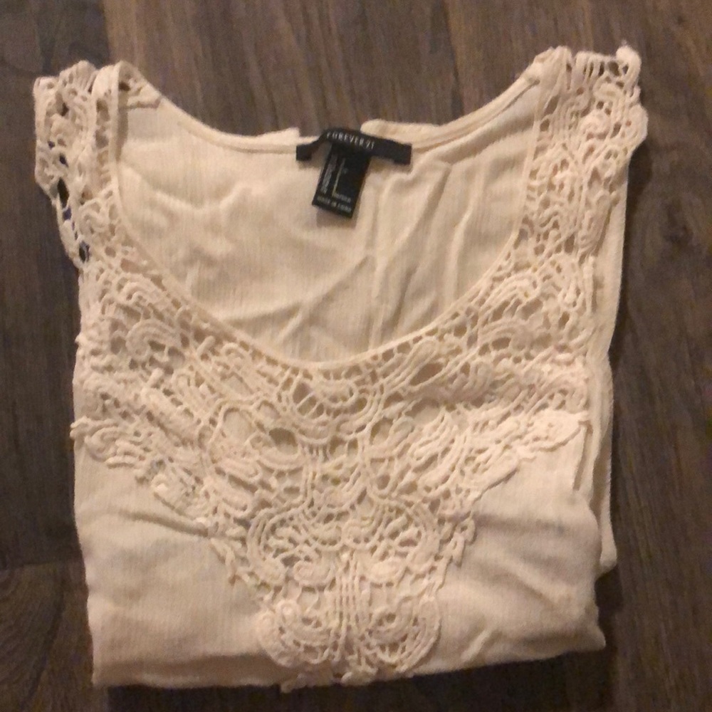 White forever 21 tank